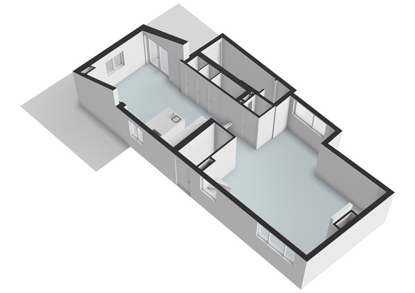Floorplan - Hoofdstraat 206, 2351 AR Leiderdorp